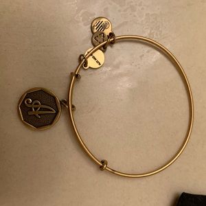 Alex and Ani ‘A’ charm bangle bracelet